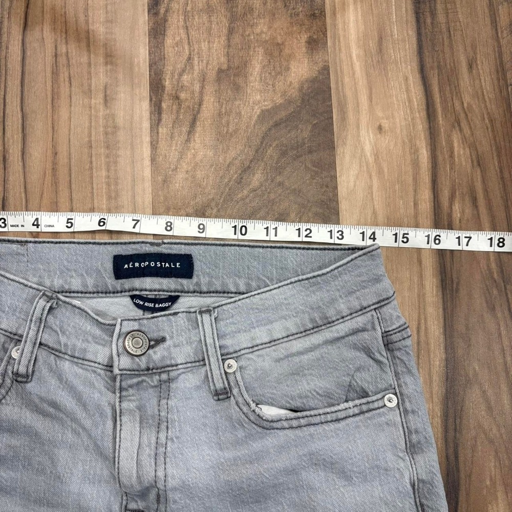 Vintage Y2K 90s Style Women's Low Rise Baggy Aeropostale Wide Leg Jeans - Picture 5 of 8